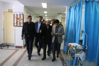 بازدید مسئولین و معاونین دانشگاه علوم پزشکی از بیمارستان سیدالشهدا زهک